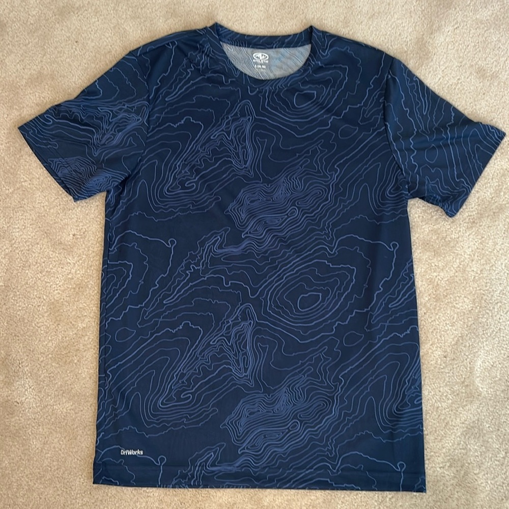 Athletic Works Mens Core Quick Dry Short Sleeve Tee Size small Navy